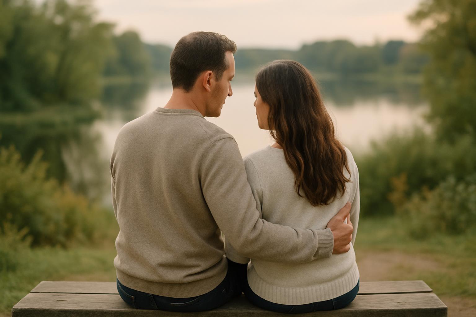 Casal reconstruindo confiança